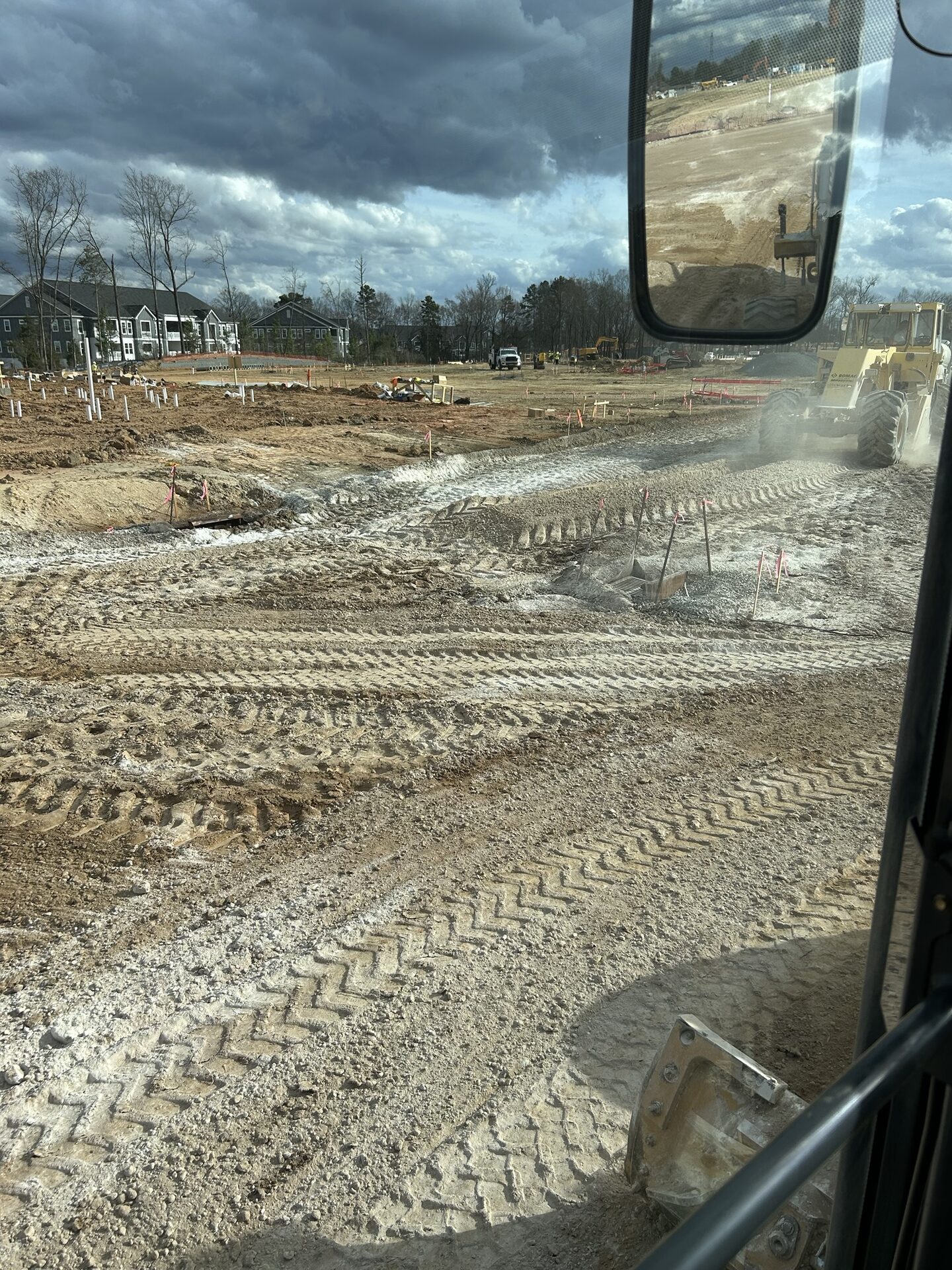 Lime base road construction